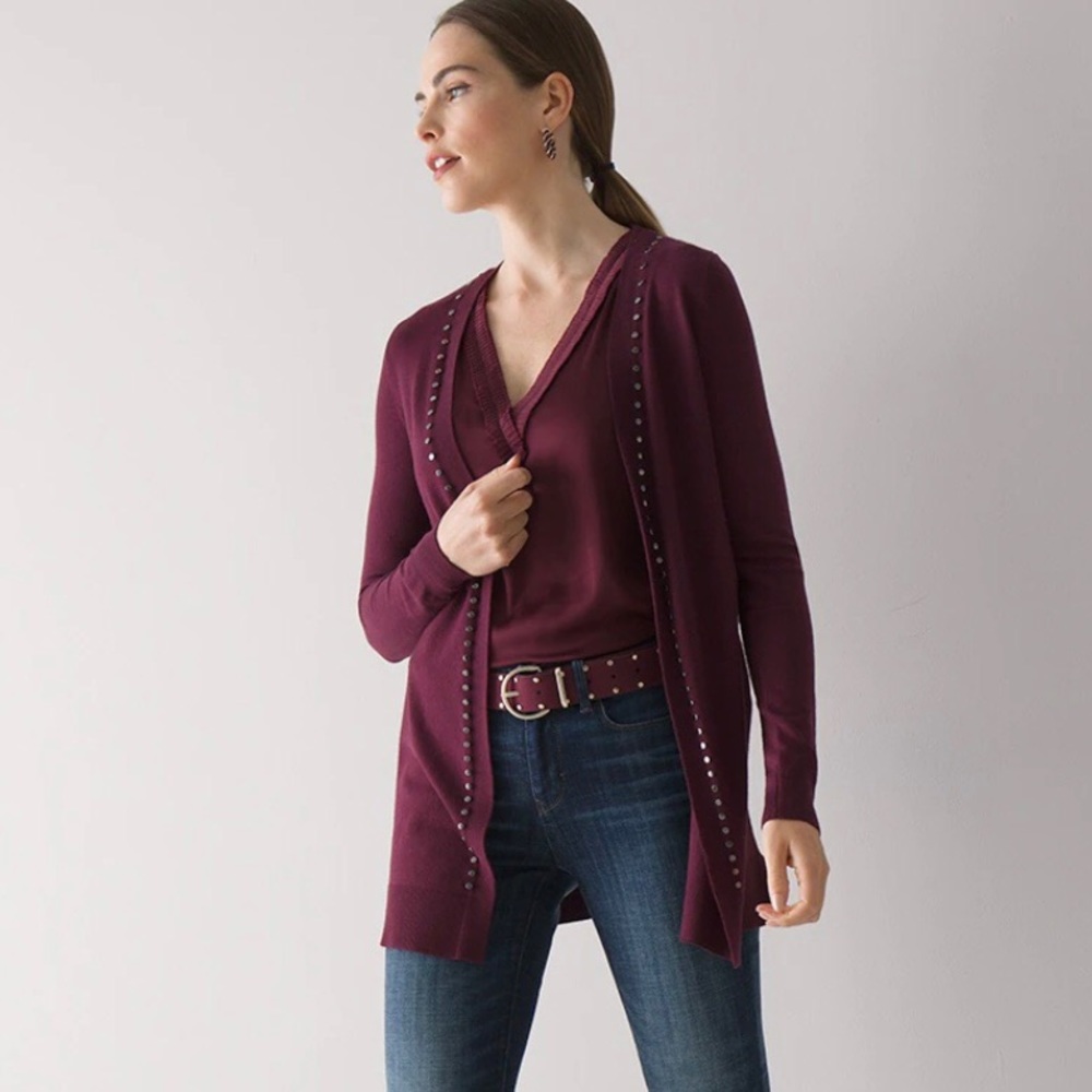 NWT WHBM Studded detail cardigan